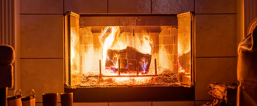 Mendota Hearth Landscape Fireplace Installation in Sanford, North Carolina